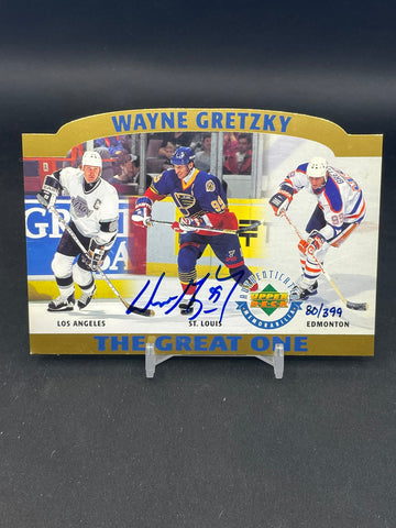 1996 UPPER DECK LIMITED EDITION - THE GREAT ONE - #'D/5000 - AUTOGRAPHED (JUMBO)