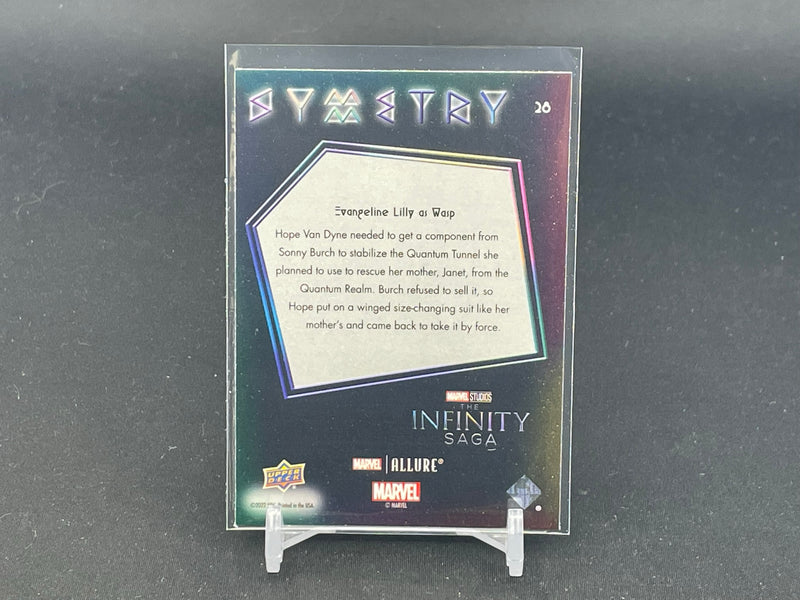 2022 UPPER DECK ALLURE MARVEL - SYMMETRY - ANTMAN AND THE WASP - EVANGELINE LILLY AS WASP -