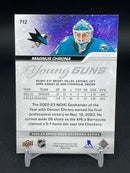 2023 UPPER DECK EXTENDED SERIES - UD EXCLUSIVES - YOUNG GUNS - M. CHRONA - #712 - #'D/100 - RC