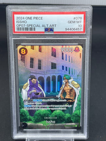 ONE PIECE - 500 YEARS IN THE FUTURE - ISSHO - SPECIAL ALT ART - #078 - PSA 10