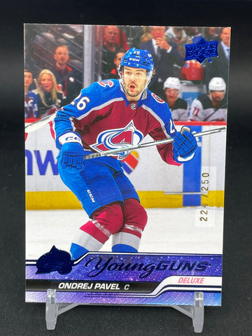 2023 UPPER DECK EXTENDED SERIES - DELUXE - YOUNG GUNS - O. PAVEL - #702 - #'D/250 - RC