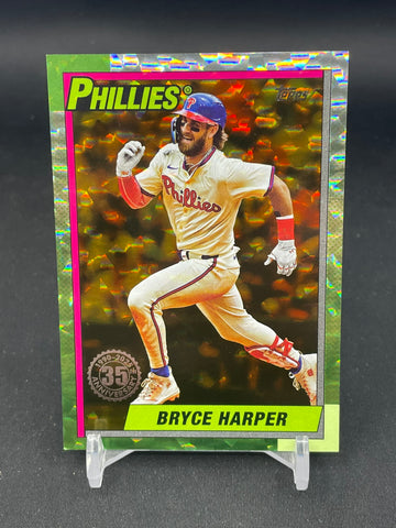 2025 TOPPS SERIES ONE - SILVER PACK - GOLD CRACKLE - B. HARPER - #T90-15 - #'D/50