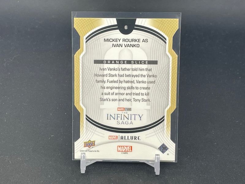 2022 UPPER DECK ALLURE - ORANGE SLICE - M. ROURKE AS IVAN VANKO -