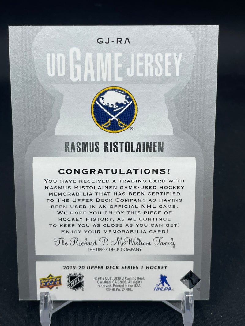 2019 UPPER DECK SERIES ONE - UD GAME JERSEY - R. RISTOLAINEN -