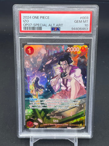 ONE PIECE - 500 YEARS IN THE FUTURE - IZO - SPECIAL ALT ART - #003 - PSA 10