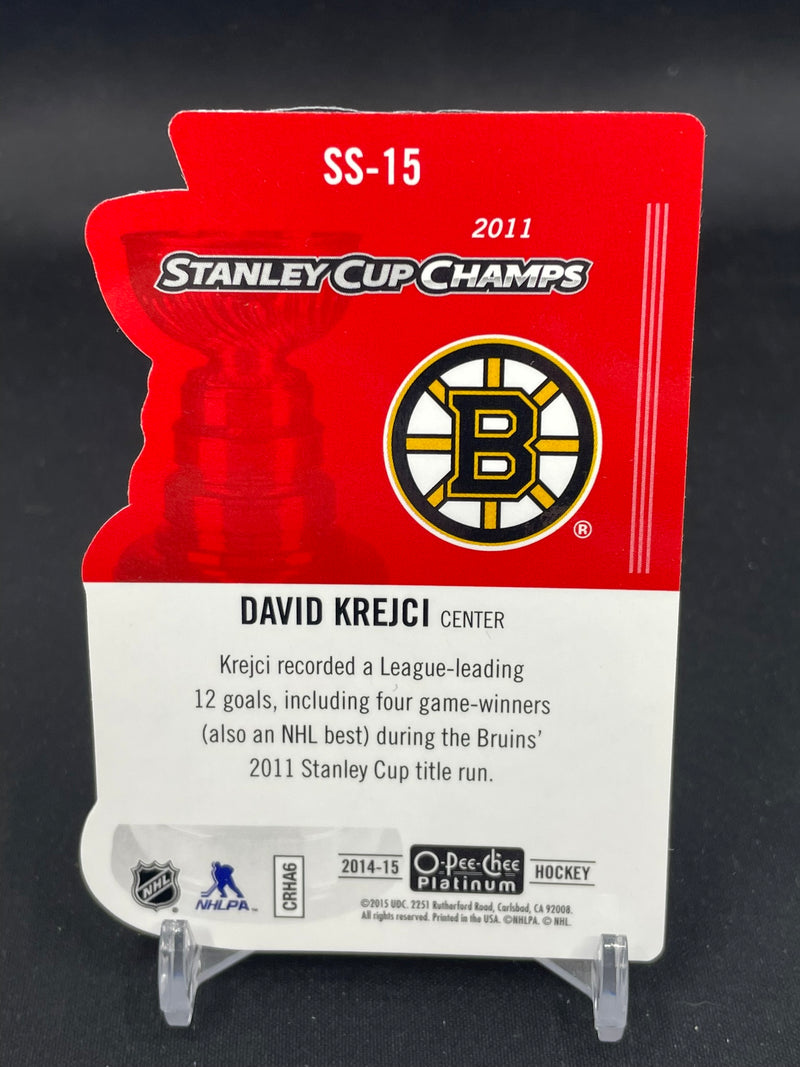 2014 UPPER DECK O-PEE-CHEE PLATINUM - STANLEY CUP CHAMPS DIE-CUT - D. KREJCI -