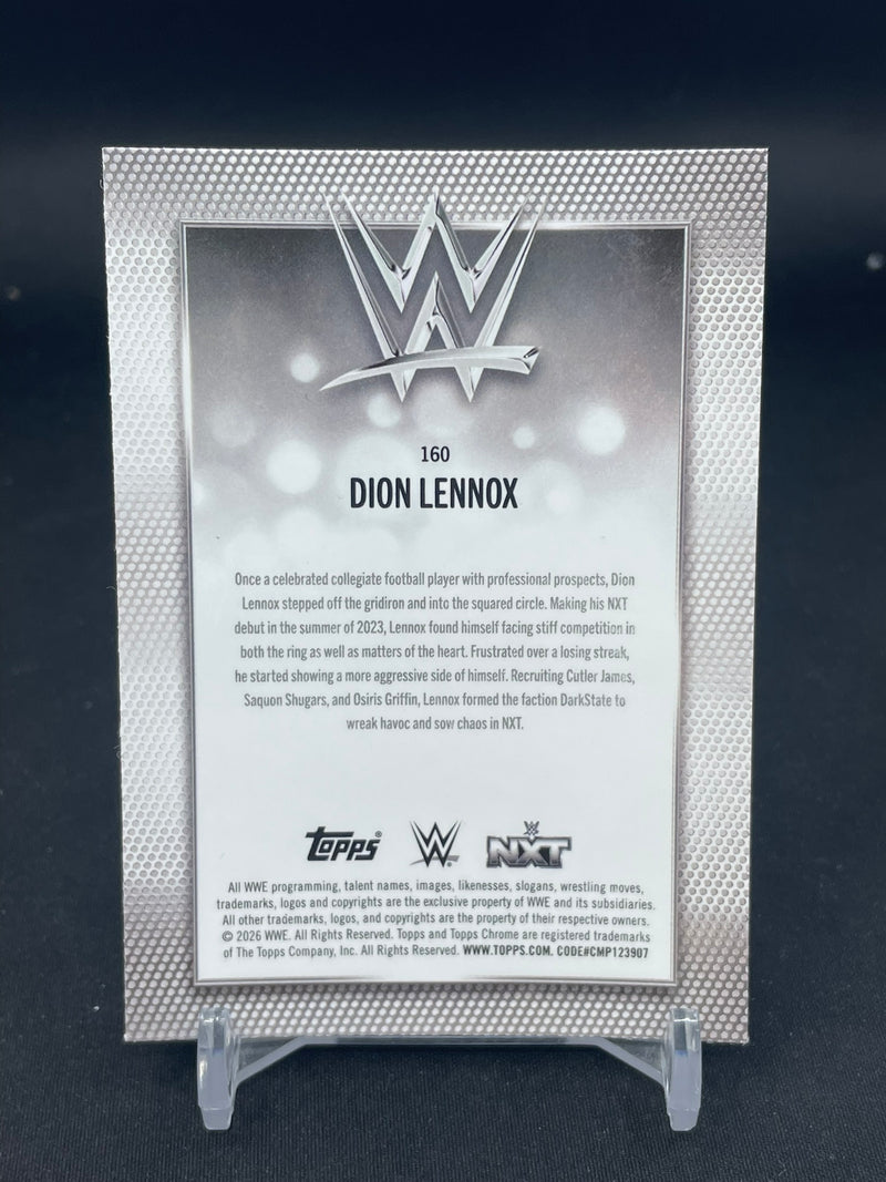 2026 TOPPS CHROME - BLUE REFRACTOR - DION LENNOX - #160 - #'D/150