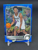 2025 TOPPS BOWMAN CHROME UNIVERSITY - BLUE MOJO REFRACTOR - 1ST BOWMAN - C. WARD - #BCP-53 - #'D/150
