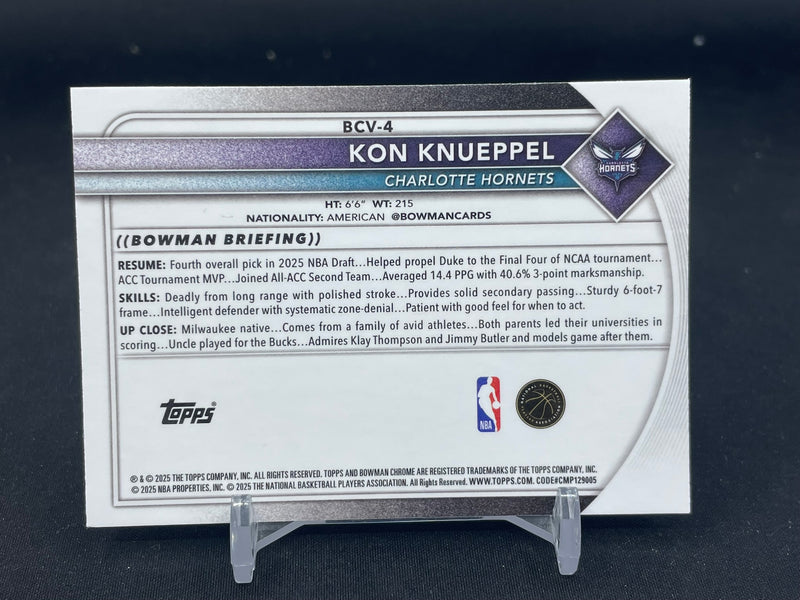2025 TOPPS BOWMAN CHROME - K. KNUEPPEL -