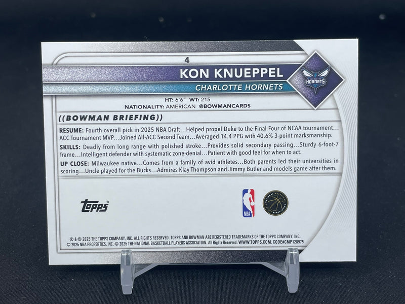 2025 TOPPS BOWMAN - K. KNUEPPEL -