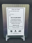 2023 UPPER DECK ALLURE - YELLOW PRINTING PLATE - J. KYROU -