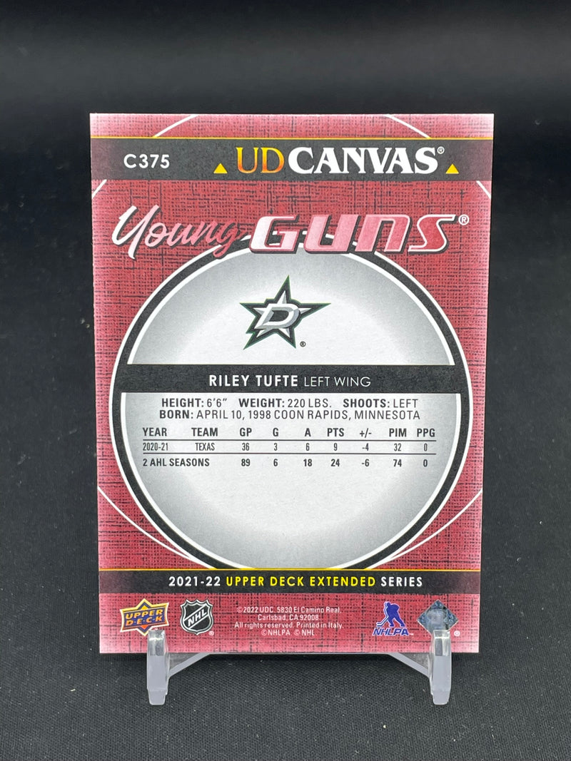 2021 UPPER DECK EXTENDED SERIES - UD CANVAS - YOUNG GUNS - R. TUFTE -