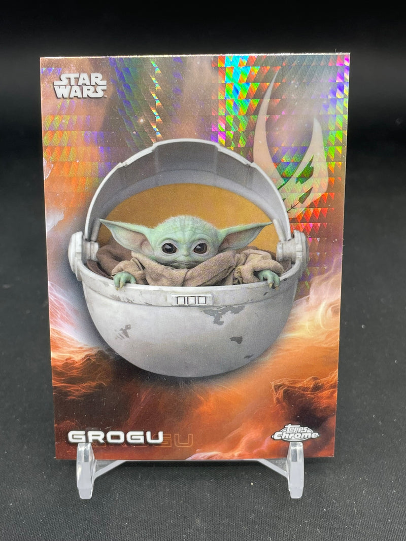 2025 TOPPS CHROME STAR WARS - PRISM REFRACTOR - GROGU -