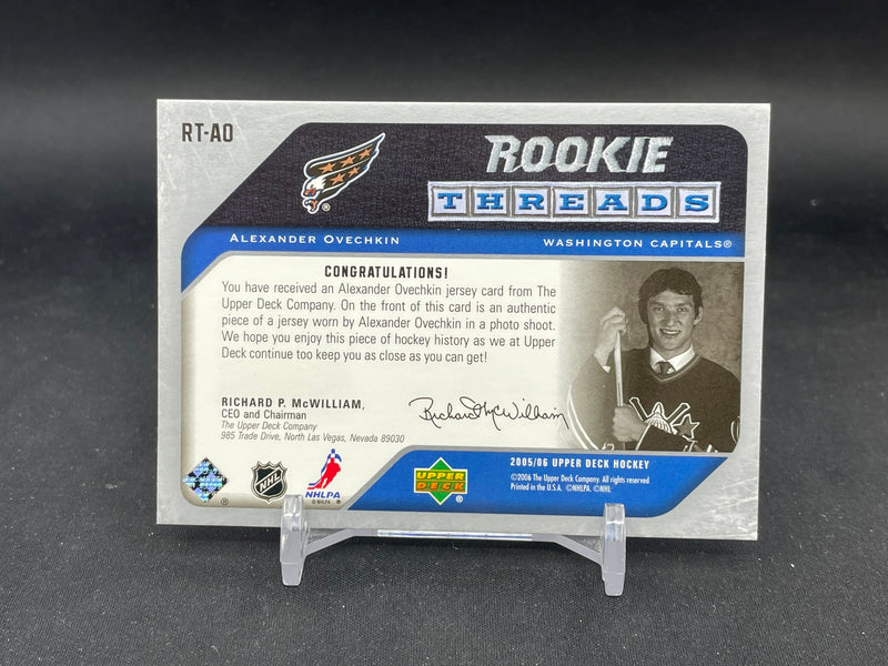 2005 UPPER DECK - ROOKIE THREADS - A. OVECHKIN -