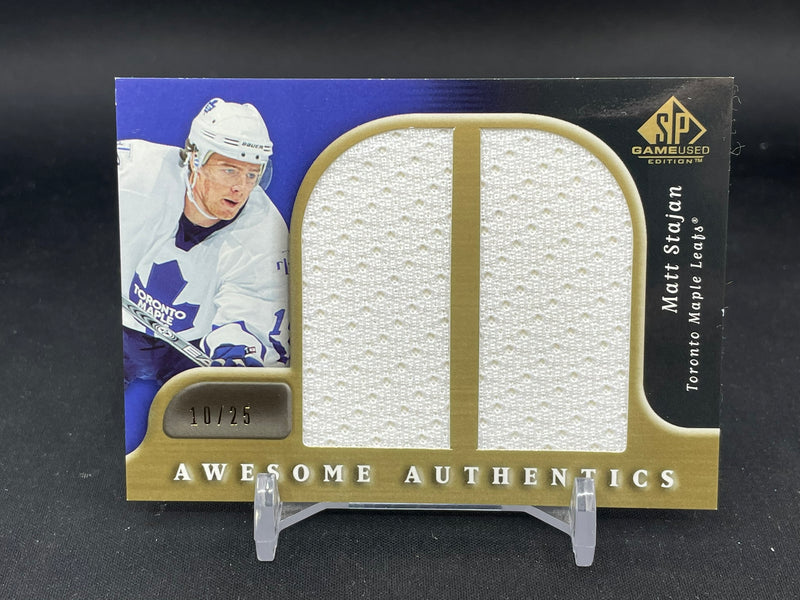 2005 UPPER DECK SP GAME USED - AWESOME AUTHENTICS - M. STAJAN - #DA-MS - #'D/25 - DUAL RELIC