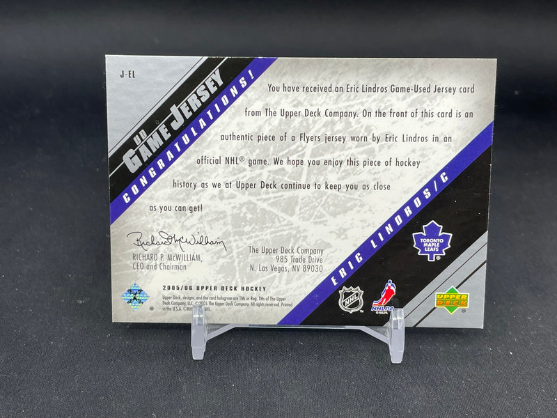 2005 UPPER DECK - UD GAME JERSEY - E. LINDROS -