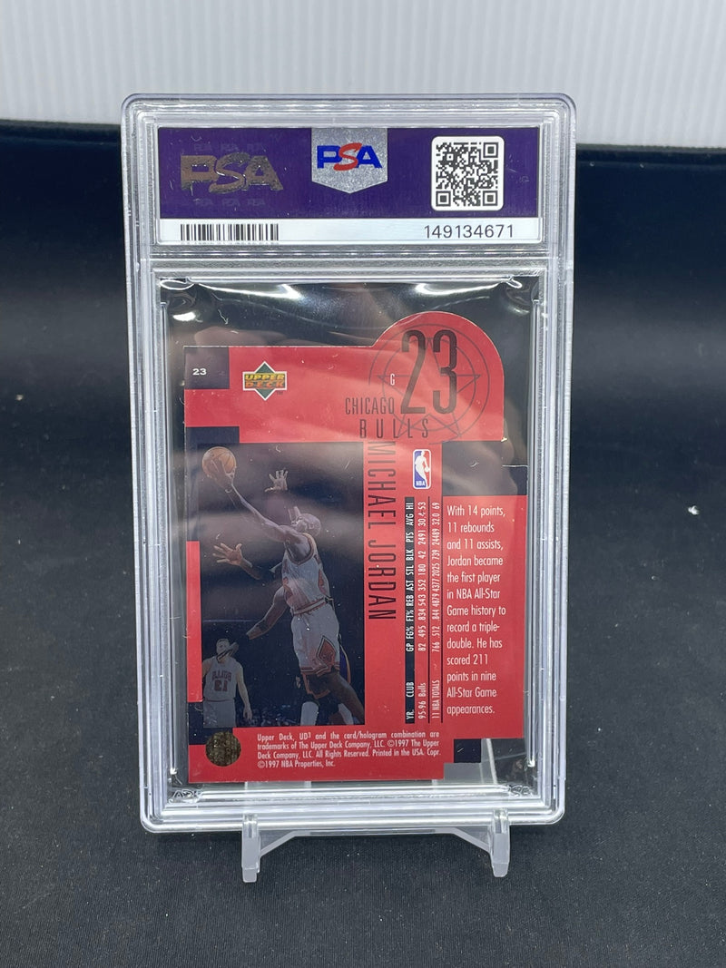 1996 UPPER DECK 3 - STAR FOCUS - M. JORDAN - 23 - PSA 7