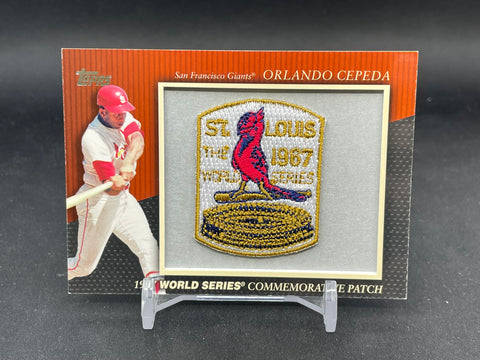 2010 TOPP SERIES ONE - WORLD SERIES COMMEMORATIVE PATCH - O. CEPEDA - #MCP-21 - RELIC