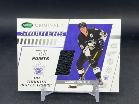 2003 PARKHURST IN THE GAME - ORIGINAL 6 SHOOTERS - M. LEMIEUX - #TTH-41 - RELIC