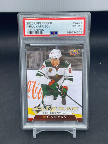2020 UPPER DECK SERIES TWO - UD CANVAS - YOUNG GUNS - K. KAPRIZOV - #C225 - PSA 8 - RC
