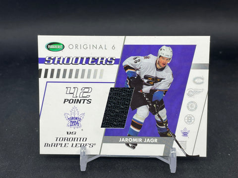 2003 PARKHURST IN THE GAME - ORIGINAL SIX SHOOTERS - J. JAGR - #TM-45 - RELIC