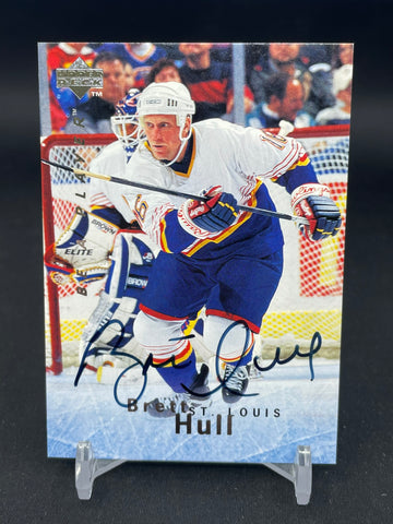 1995 UPPER DECK BE A PLAYER - B. HULL - #S1 - AUTOGRAPH