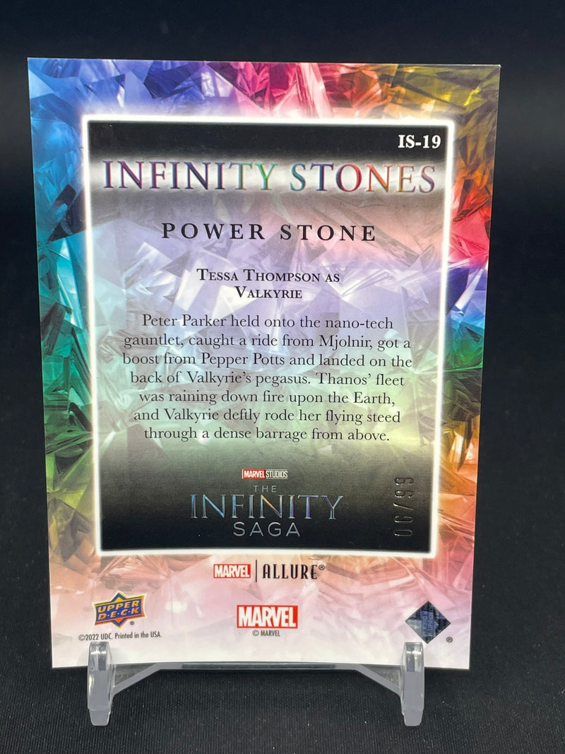 2022 UPPER DECK ALLURE MARVEL - GOLD - POWER STONE - VALKYRIE - #IS-19 - #'D/99