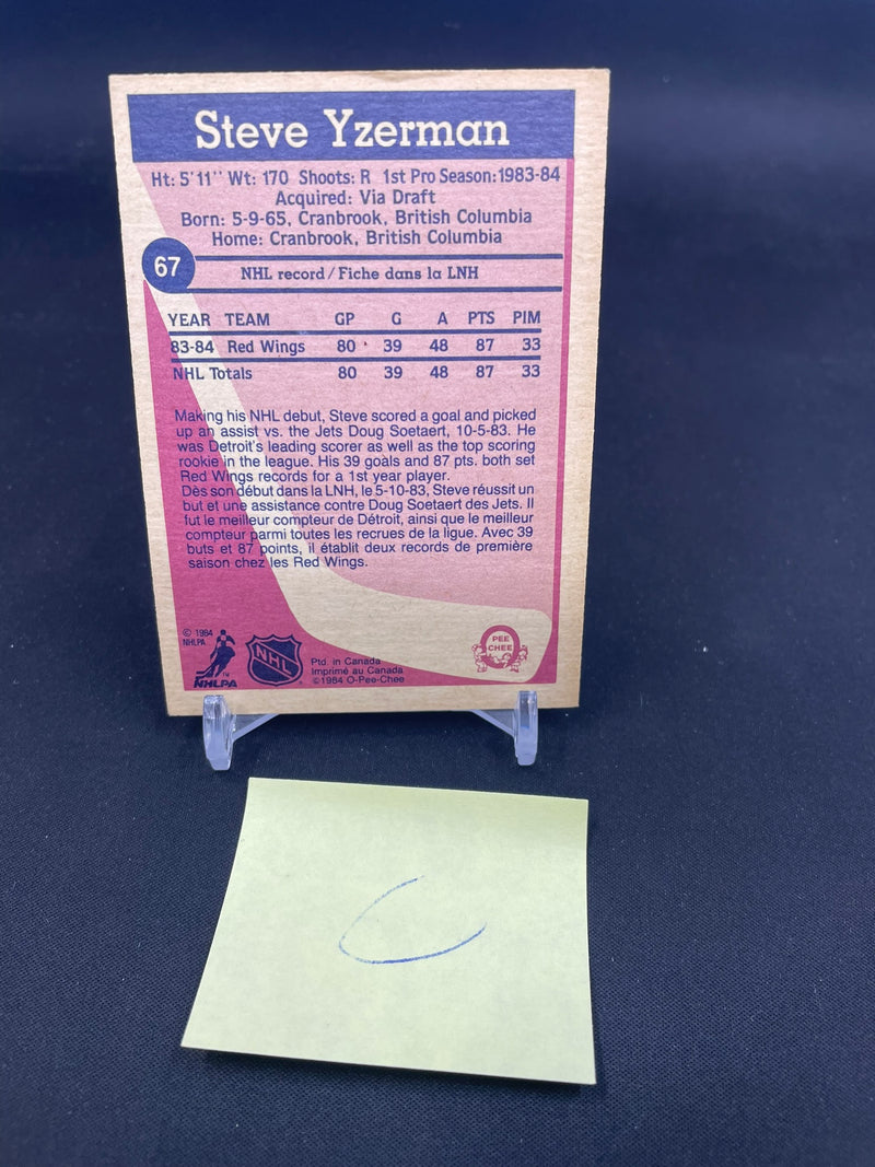 1984 O-PEE-CHEE - S. YZERMAN -