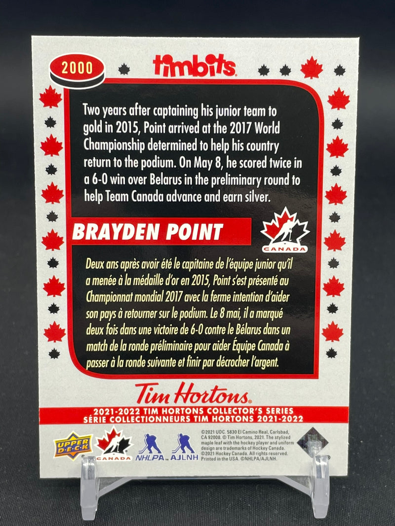 2021 UPPER DECK TIM HORTONS TEAM CANADA - TIMBITS - B. POINT -