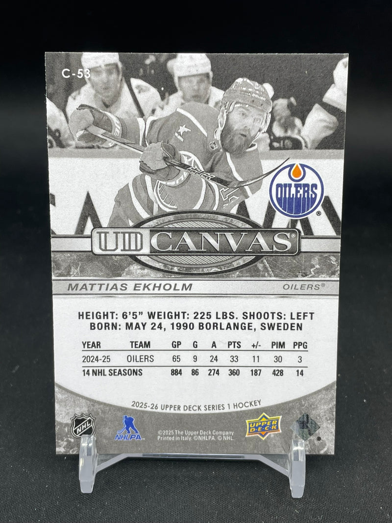 2025 UPPER DECK SERIES ONE - B/W - UD CANVAS - M. EKHOLM -