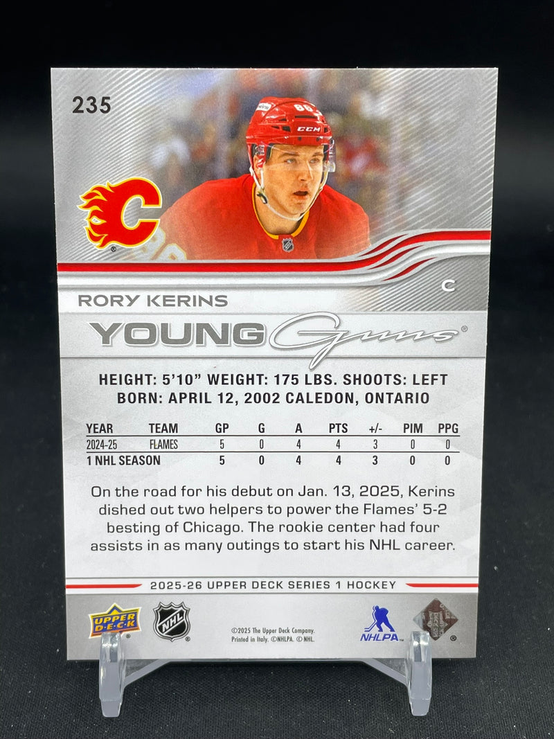 2025 UPPER DECK SERIES ONE - YOUNG GUNS - R. KERINS -