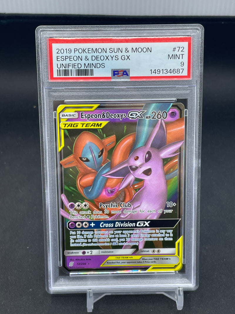 POKEMON - UNIFIED MINDS - ESPEON & DEOXYS GX -