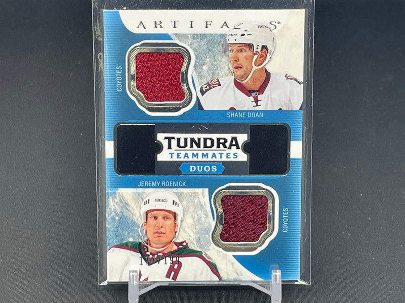 2016 UPPER DECK ARTIFACTS - TUNDRA TEAMMATES DUOS - S. DOAN / J. ROENICK - #T2-COY - #'D/199 - DUAL RELIC