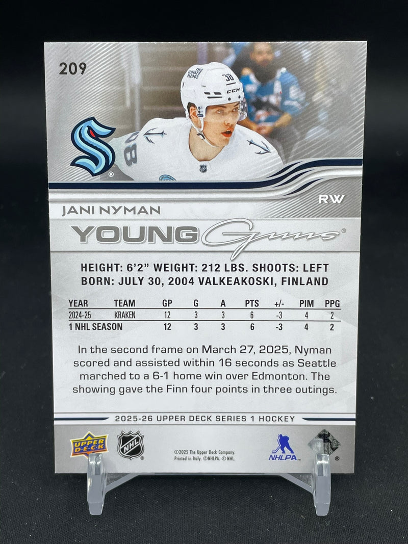 2025 UPPER DECK SERIES ONE - YOUNG GUNS - J. NYMAN -