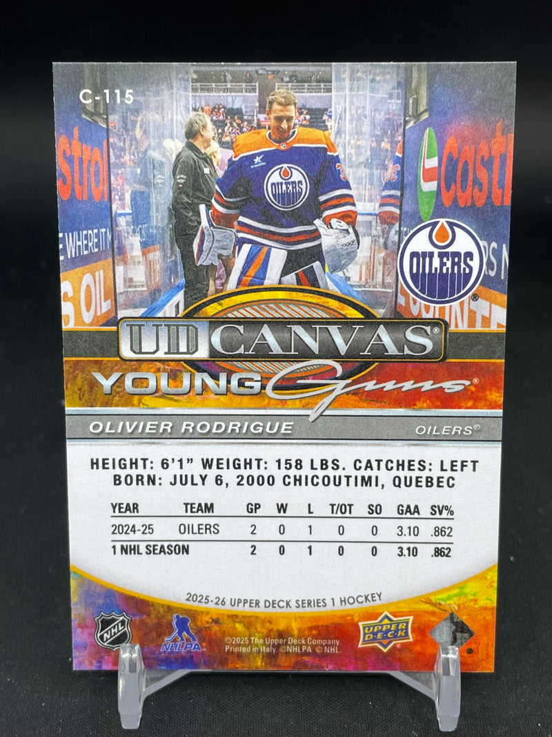 2025 UPPER DECK SERIES ONE - UD CANVAS - YOUNG GUNS - O. RODRIGUE -