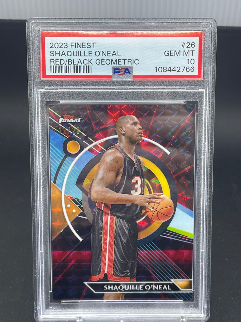 2023 TOPPS FINEST - RED/BLACK GEOMETRIC - S. O'NEAL - #26 - #'D/20 - PSA 10
