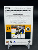 2021 UPPER DECK SERIES ONE - GAME PATCH - P. BERGERON - #GJ25-PM - #'D/15 - RELIC