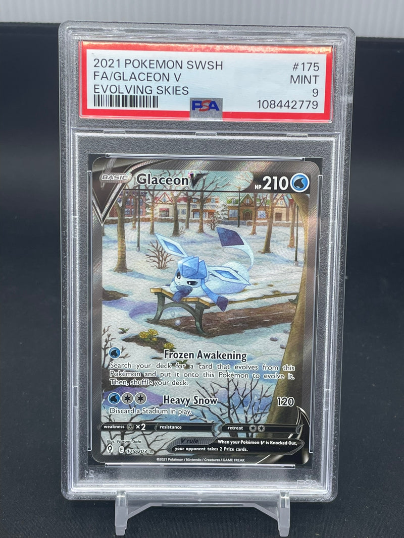 POKEMON - EVOLVING SKIES - GLACEON V - ALTERNATE ART -
