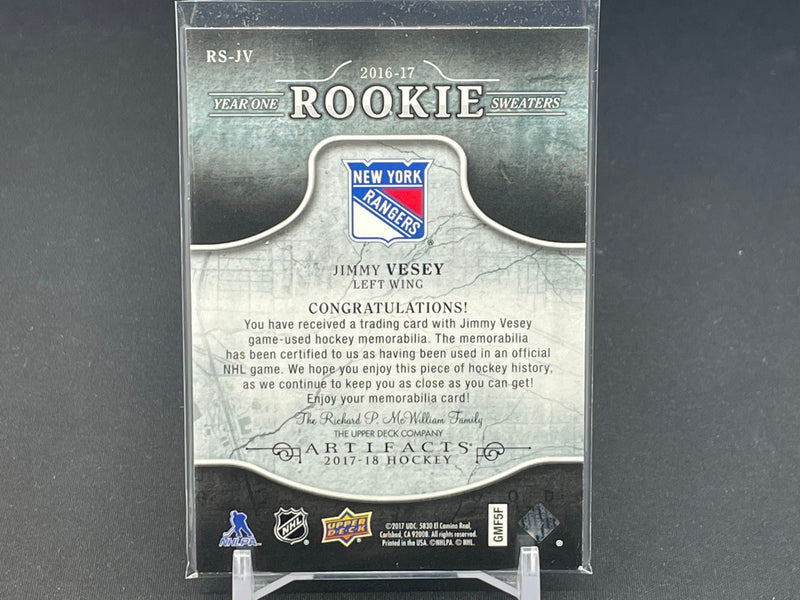 2017 UPPER DECK ARTIFACTS - YEAR ONE ROOKIE SWEATERS - J. VESEY -