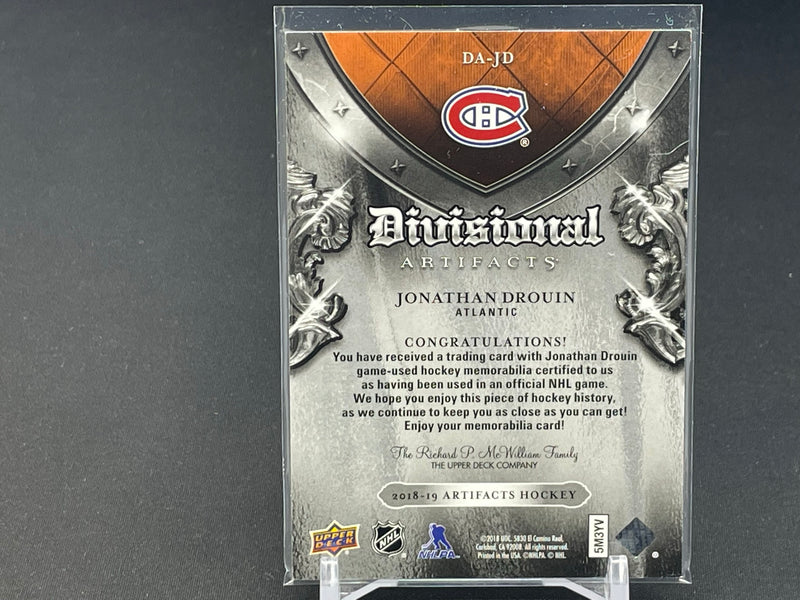 2018 UPPER DECK ARTIFACTS - DIVISIONAL - J. DROUIN -