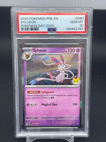 POKEMON - POKEMON DAY 2025 - SYLVEON - HOLO - #040 - PSA 10