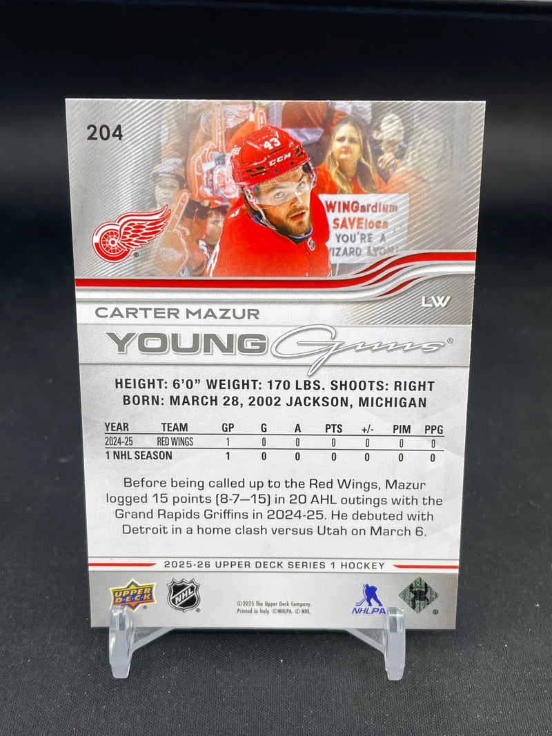 2025 UPPER DECK SERIES ONE - YOUNG GUNS - C. MAZUR -