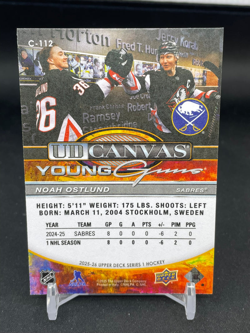 2025 UPPER DECK SERIES ONE - UD CANVAS - YOUNG GUNS - N. OSTLUND -