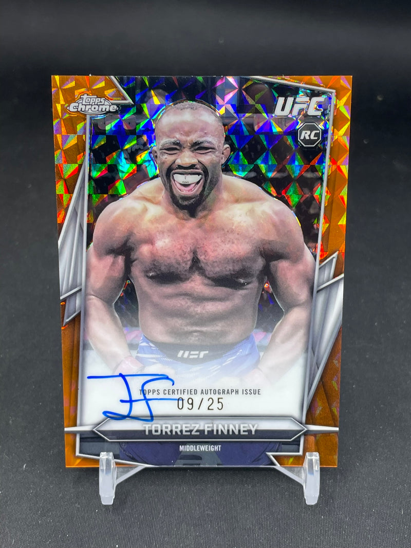 2026 TOPPS CHROME - ORANGE GEOMETRIC - T. FINNEY - #BAV-TF - #'D/25 - AUTOGRAPH - RC