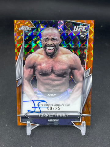 2026 TOPPS CHROME - ORANGE GEOMETRIC - T. FINNEY - #BAV-TF - #'D/25 - AUTOGRAPH - RC