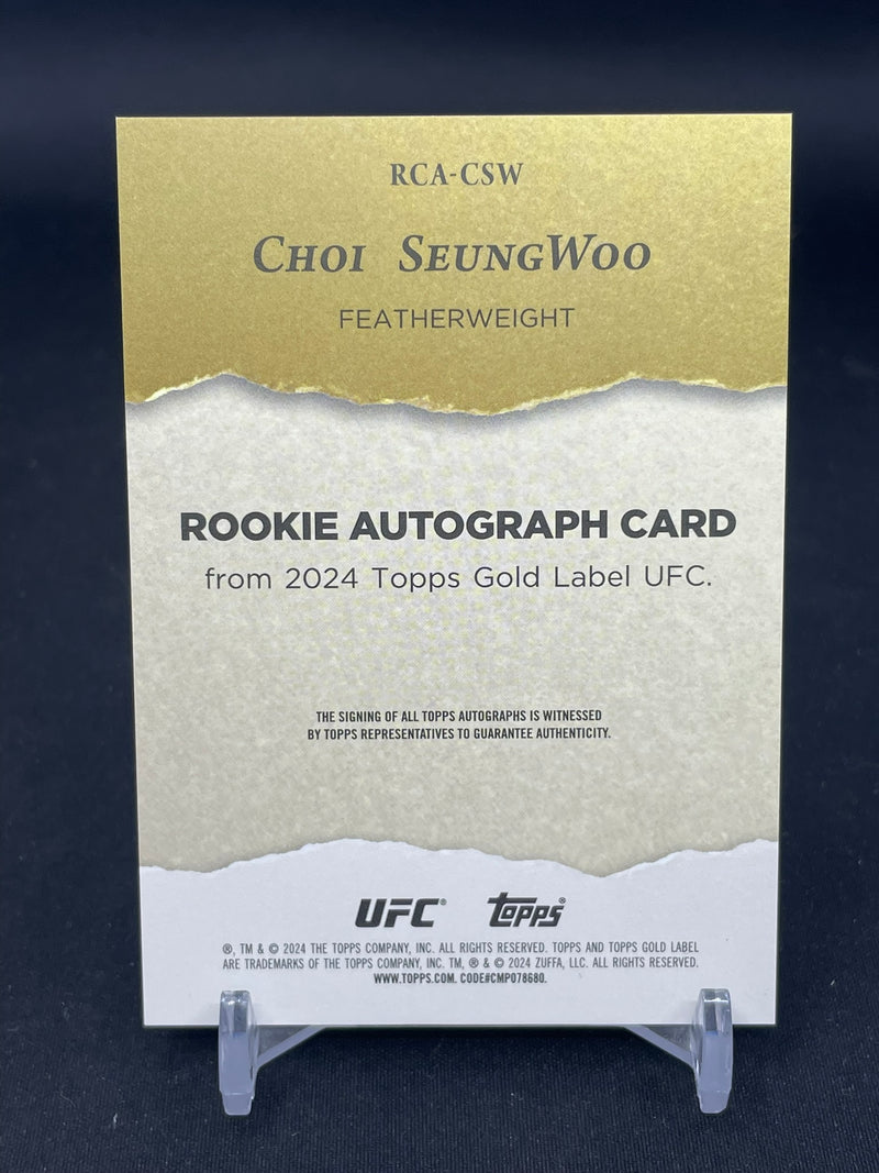 2024 TOPPS GOLD LABEL - C. SEUNGWOO - #RCA-CSW - #'D/349 - AUTOGRAPH - RC