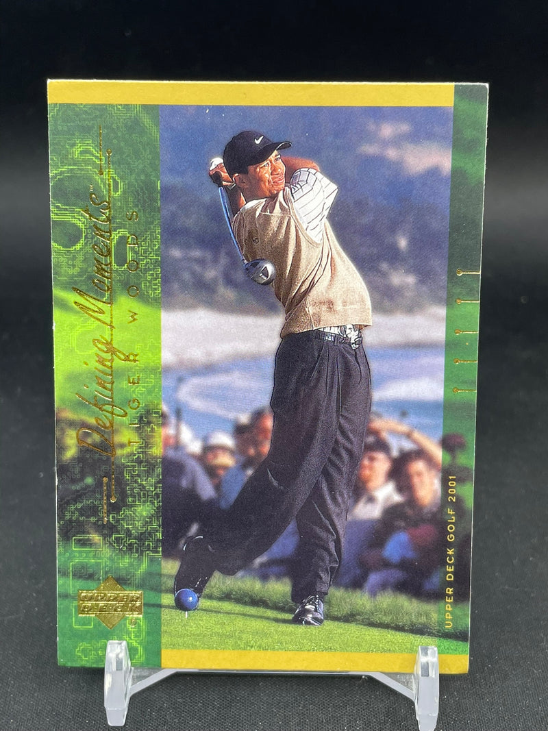 2001 UPPER DECK - DEFINING MOMENTS - T. WOODS -