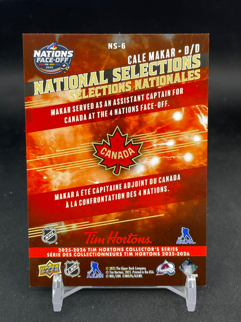 2025 UPPER DECK TIM HORTONS - NATIONAL SELECTIONS - C. MAKAR -