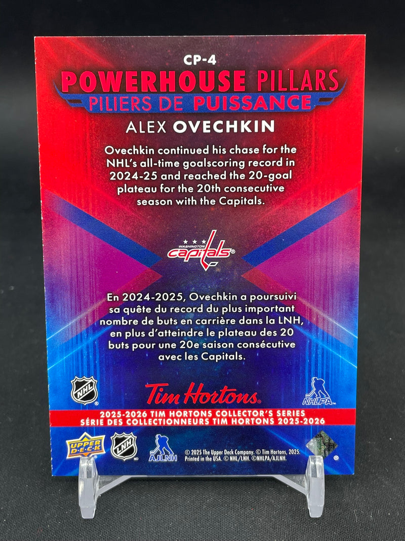 2025 UPPER DECK TIM HORTONS - POWERHOUSE PILLARS - A. OVECHKIN -