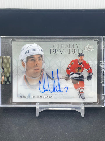2023 UPPER DECK CLEAR CUT - CLEARLY REVERED - C. CHELIOS - #CR-CC - AUTOGRAPH